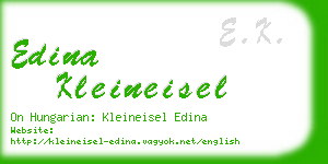 edina kleineisel business card